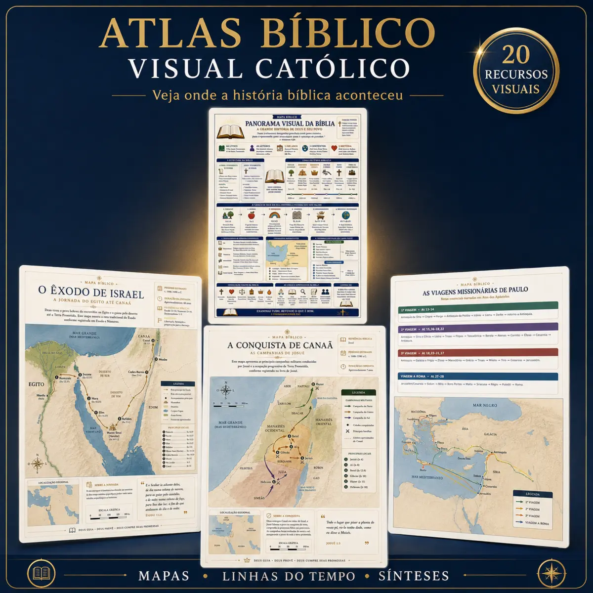 Capa ou apresentação real de Atlas Bíblico Visual Católico